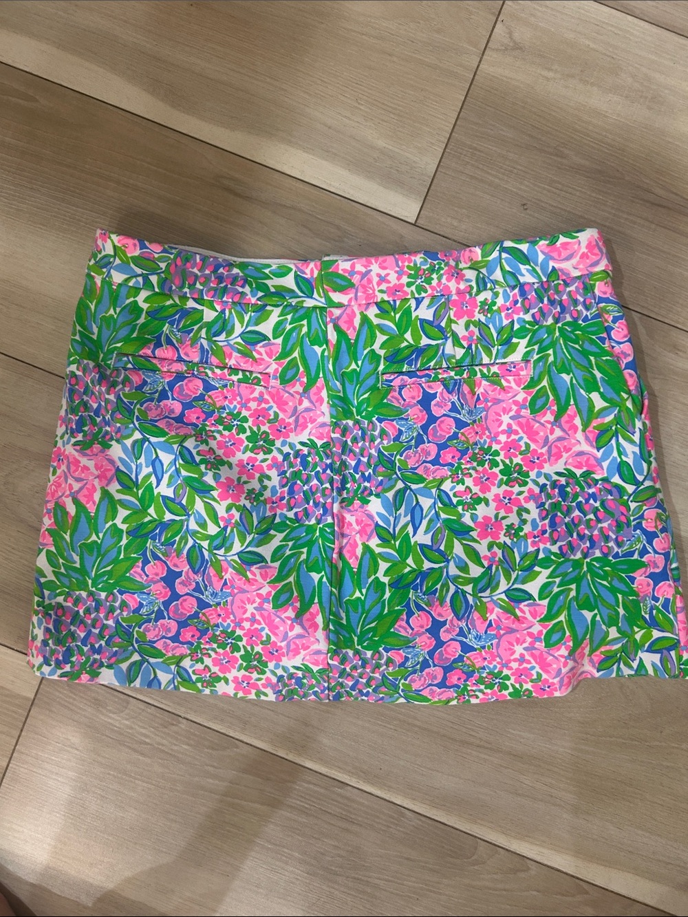 Lilly Pulitzer Pink, Green & Blue Floral Mini Skirt - Picture 3 of 3